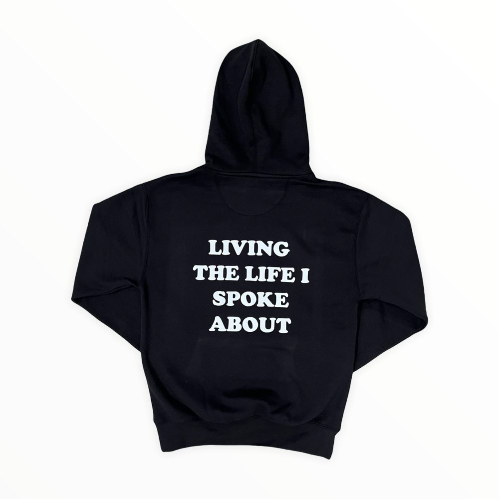 
                  
                    Black Living The Life Hoodie - SET SAIL APPAREL
                  
                