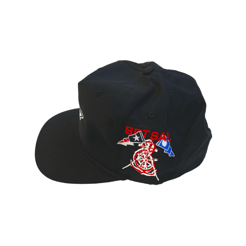Black Team Racing Snapback - SET SAIL APPAREL