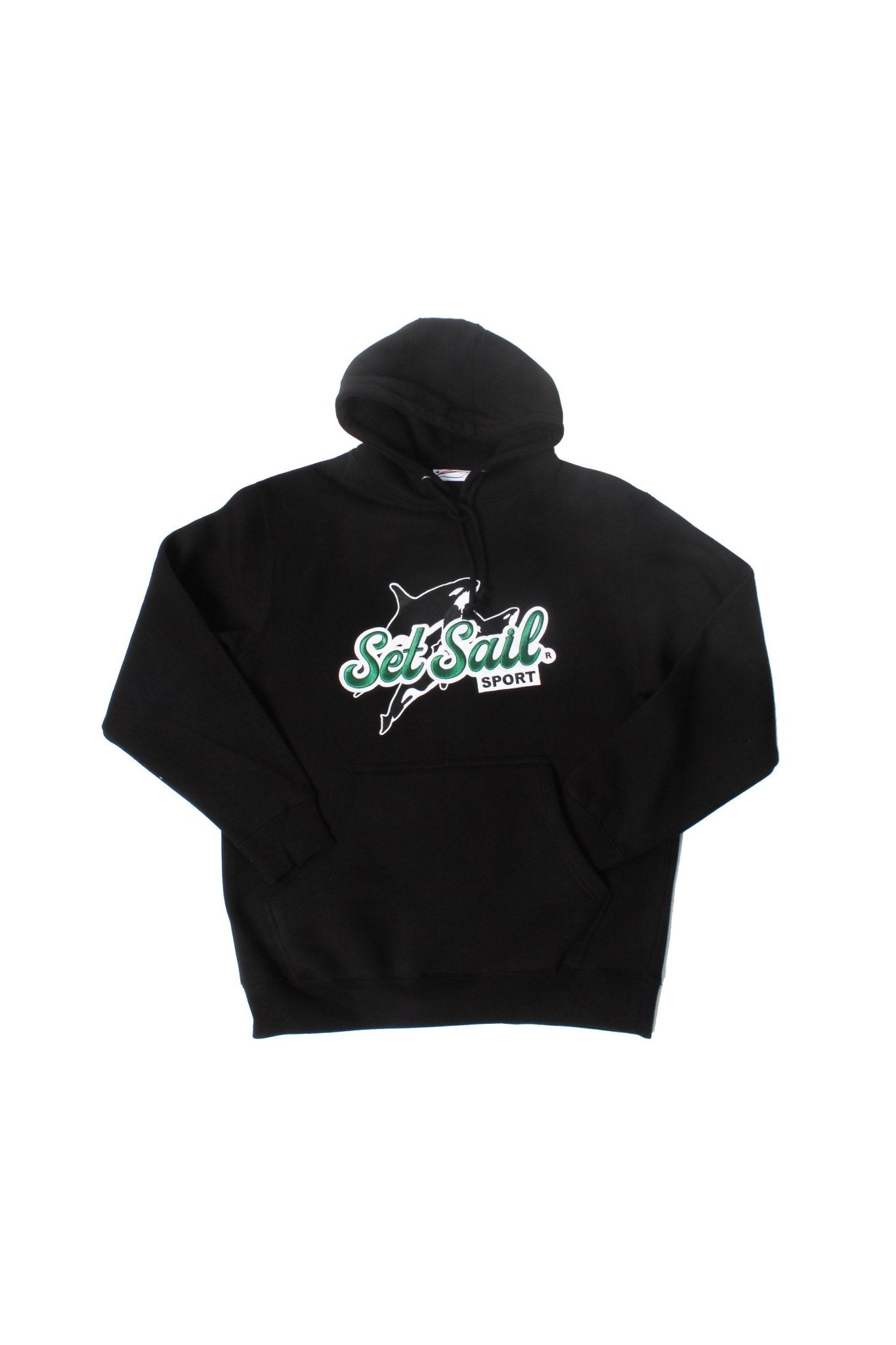 "Killer Instinct" Embroidered Black Hoodie - SET SAIL APPAREL