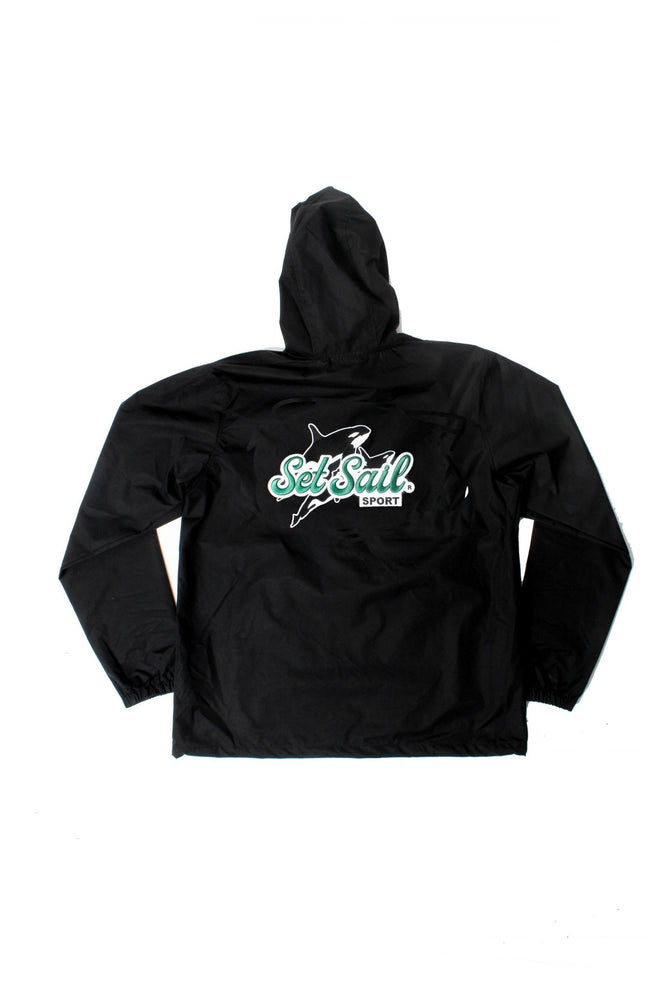 
                  
                    "Killer Instinct" Embroidered Black Nylon Windbreaker - SET SAIL APPAREL
                  
                