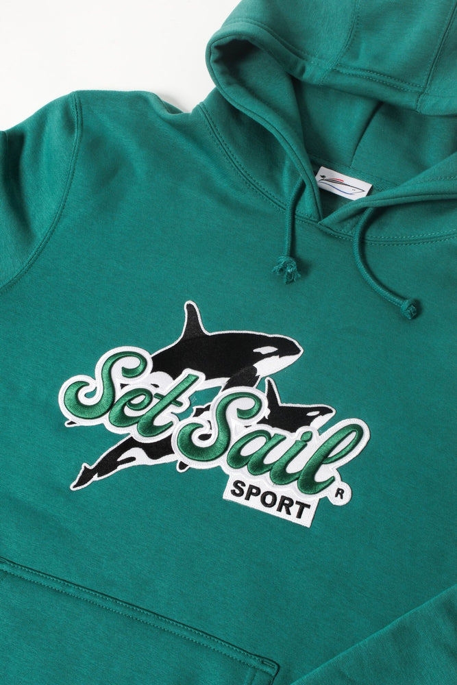 
                  
                    "Killer Instinct" Embroidered Teal Hoodie - SET SAIL APPAREL
                  
                