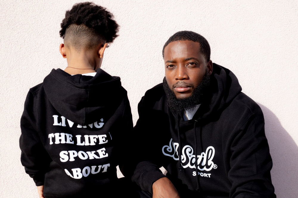 
                  
                    "Live the Life" Youth Black Hoodie - SET SAIL APPAREL
                  
                