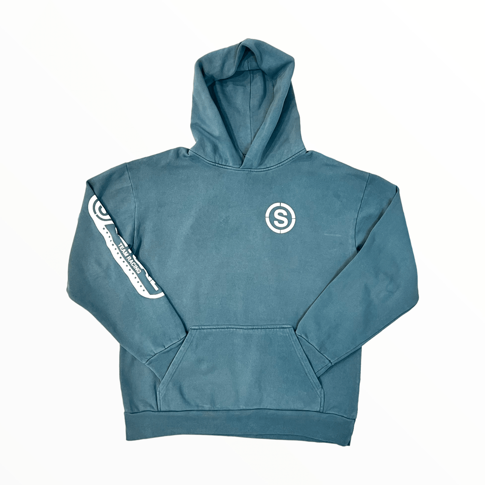 Marina Blue Team Racing Anchor Hoodie - SET SAIL APPAREL