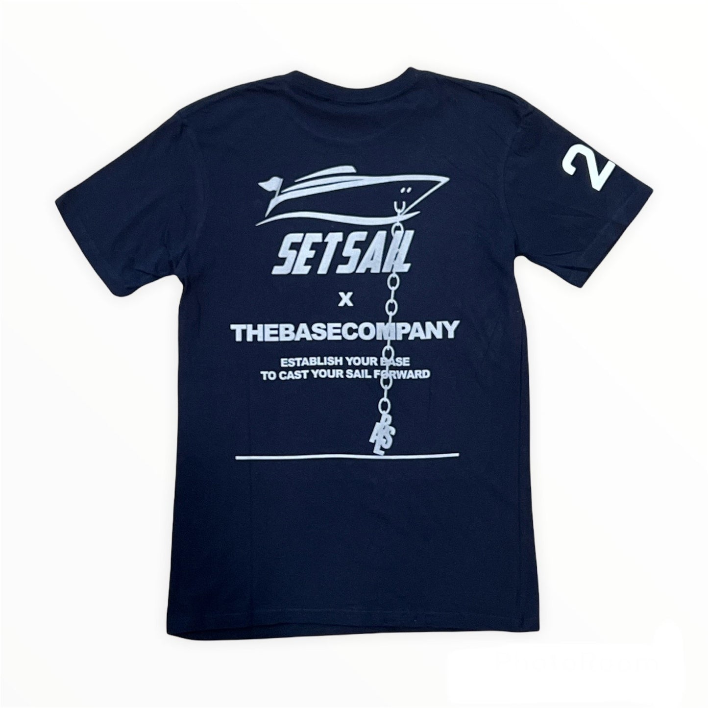 Navy Set Sail Base tee - SET SAIL APPAREL