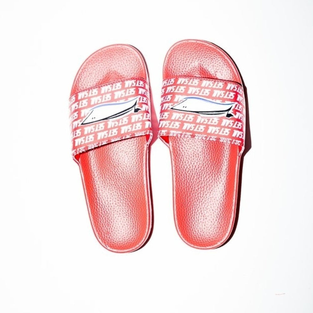 Red Set Sail Slides - SET SAIL APPAREL