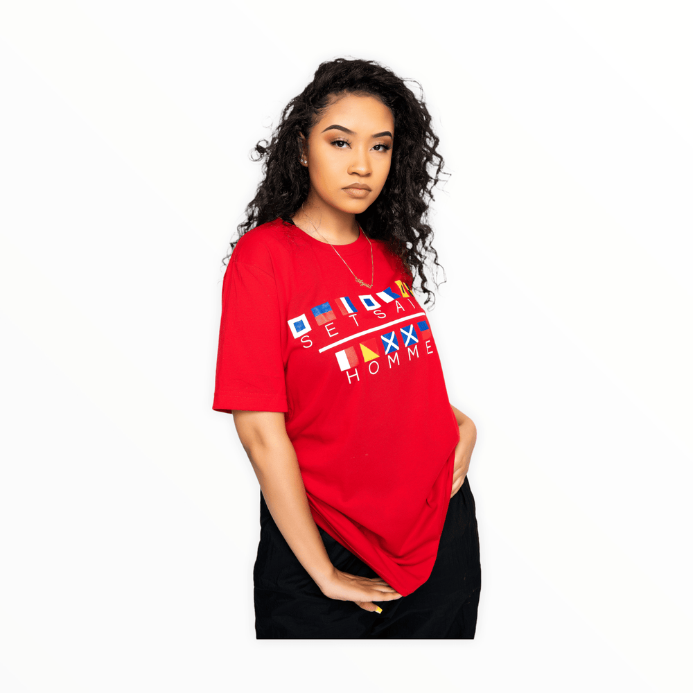 Red Signal Flag T-shirt - SET SAIL APPAREL