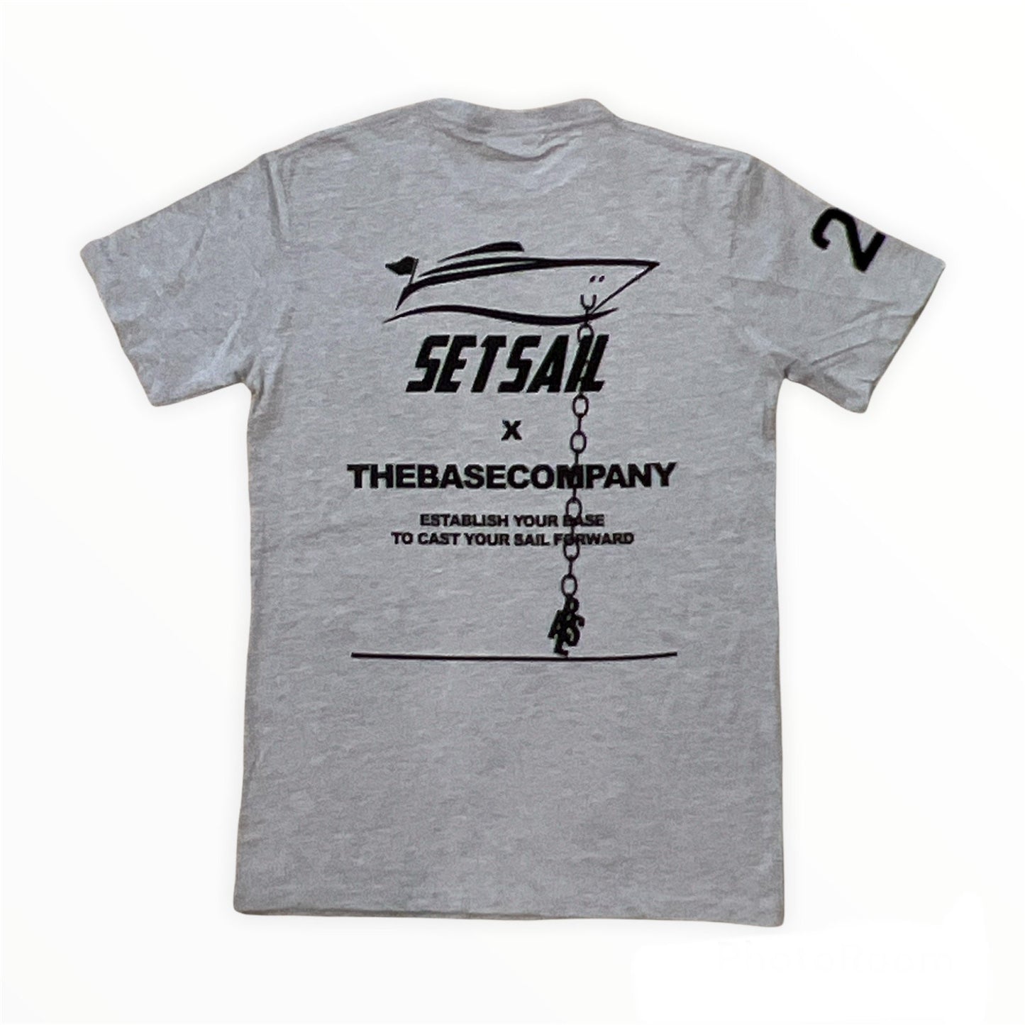 Steel Grey Set Sail Base tee - SET SAIL APPAREL