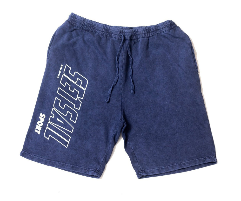 Vintage Denim Logo Branded Shorts - SET SAIL APPAREL