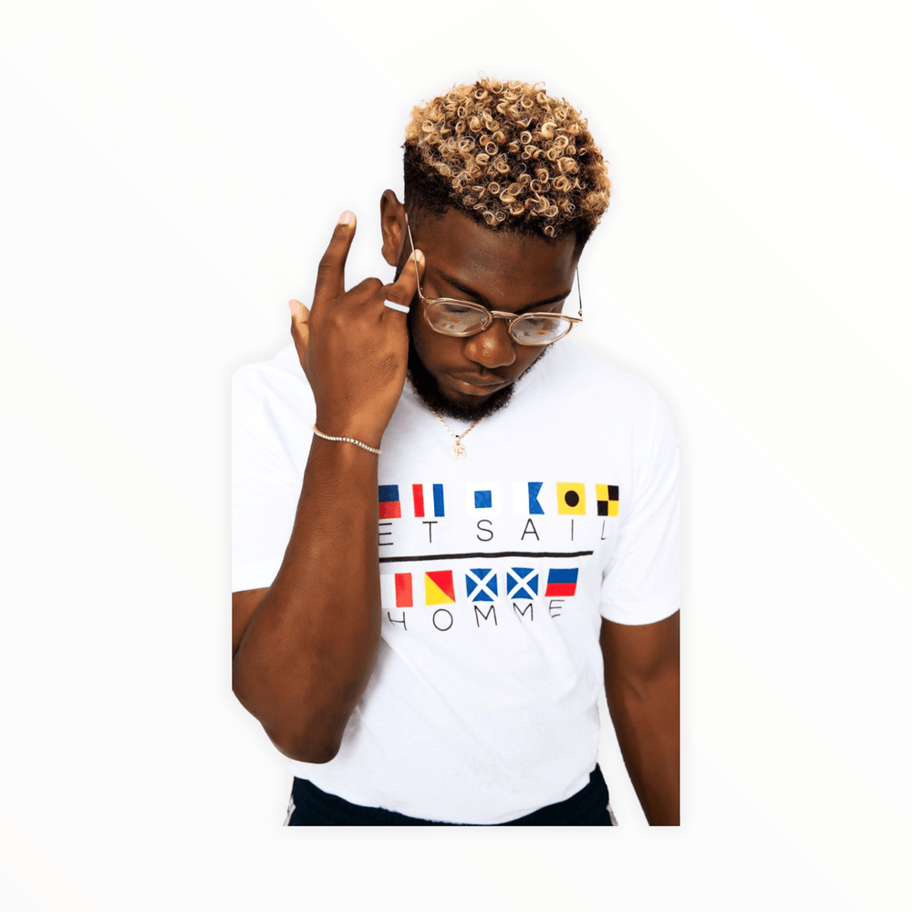 White Signal Flag T-shirt - SET SAIL APPAREL