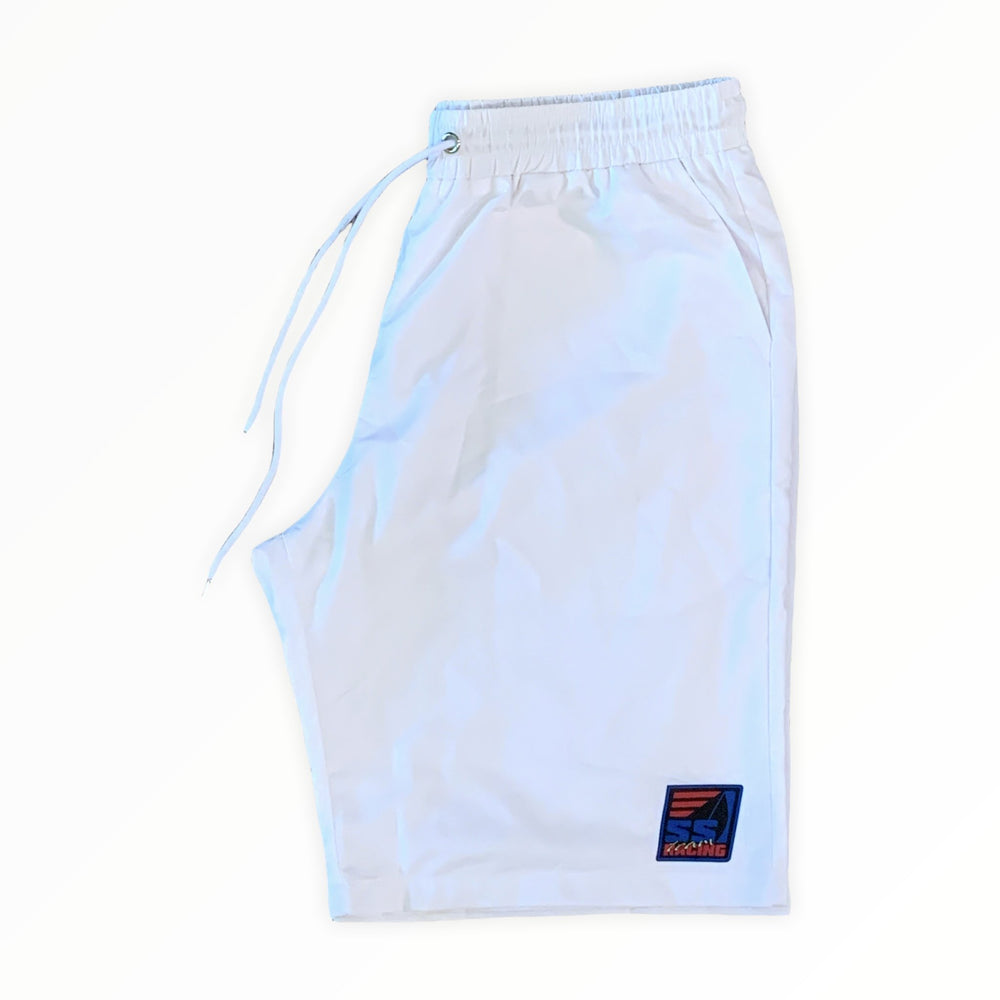 White Team Racing Shorts - SET SAIL APPAREL